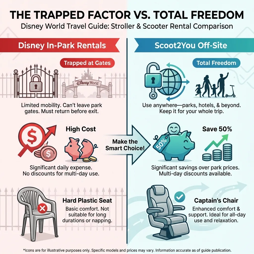 The Trapped Factor vs Total Freedom Infographic